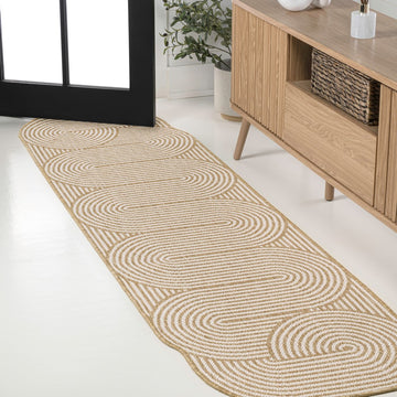 Margot Modern Geometric Arch Stripe Area Rug